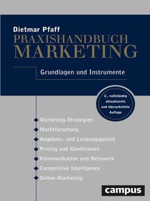 cover image of Praxishandbuch Marketing